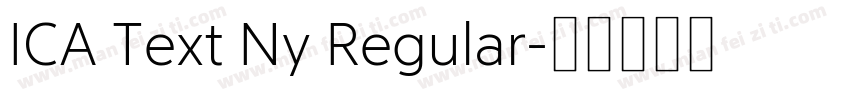 ICA Text Ny Regular字体转换